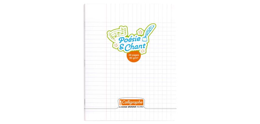 Clairefontaine Polypro Poetry Notebook, R°séyèsV°plain, Ligne 8000, 17x22cm, 24 Sheets, 90g - Colourless
