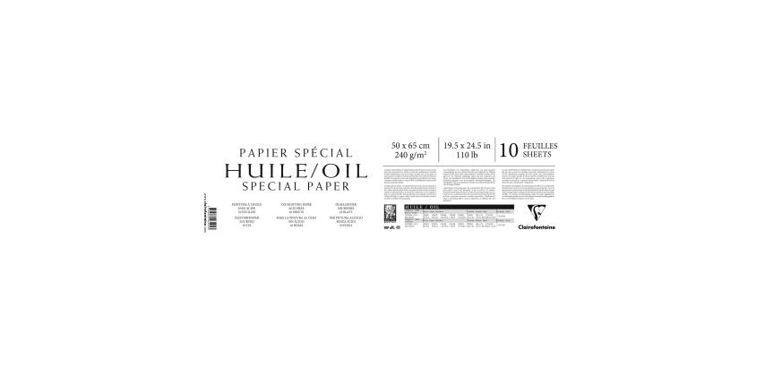 Papier Huile paquet 10F 56x76cm 240g