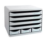 Module de classement Storebox 7 tiroirs Office - Gris lumière