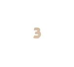 Kraft Number '3' 20cm - Kraft