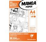Manga Multi-techniques étui 40F A4 200g grille simple
