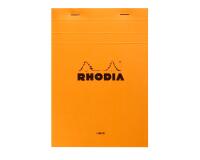 Bloc agrafé Rhodia Giant Pad N°15 14,8x21 cm 150f ligné 80g - Orange