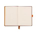 Rhodiarama Goalbook rembordé rigide A5 240 pages dot papier ivoire 90g - Chocolat