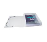 Crystal PP Klasseerdoos met Rug 60mm - A4 - Transparant