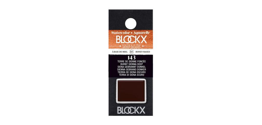 Aquarellfarbe, Siena gebrannt dunkel - 1/2 Näpfchen 1,5ml - Dunkelsiena