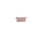 PLUME Large pouch 2 compartments in Iridescent Suede 22x11cm - Copper