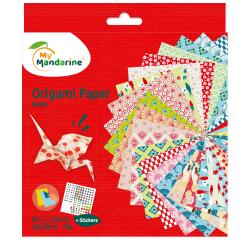 Origamipapier, Nippon, 20 x 20 cm, 60 vel, 70g - Veelkleurig