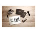 Graf'Book 360° carnet cousu dos brut 100F 11x17cm 100g I - Noir