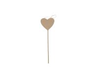 Baguette coeur 12x1x39cm - Kraft