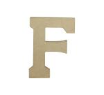 Kraft Letter 'F' 20cm - Kraft