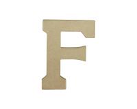 Lettre F kraft 20cm - Kraft