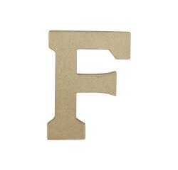 Lettre F kraft 20cm - Kraft