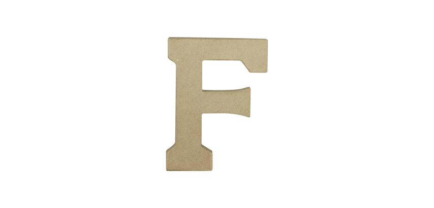 Lettre F kraft 20cm - Kraft