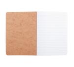 Set de 2 carnets piqués Age Bag A5 96 pages ligné - Tabac