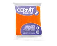 CERNIT - A Bar of Translucent Polymer Clay - Baking Modelling Clay - Orange colour - 56 g block - CE0920056752C - Orange|