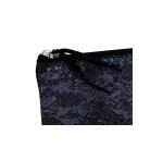 CÉLESTE CUIR Trousse plate 11x22 cm Lazer Noir