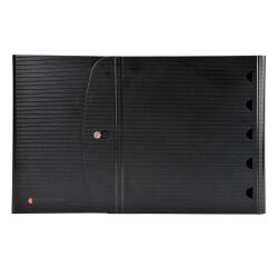 Classeur 4 anneaux plastifié de présentation Exacompta Exashow A4 - Dos 4 cm noir