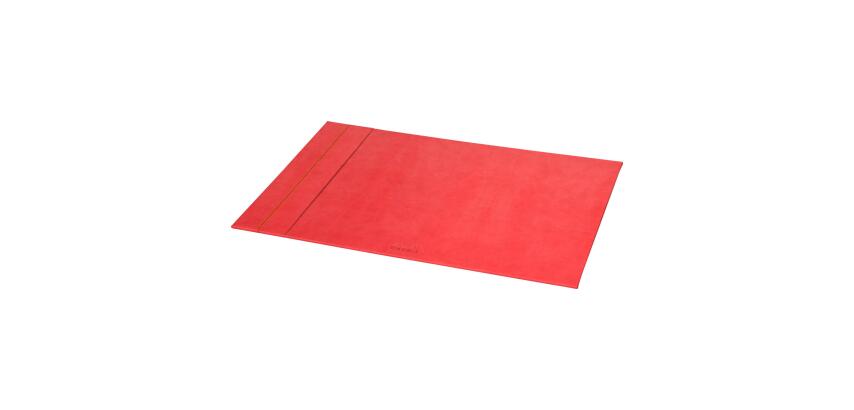 Rhodiarama sous-main rigide simili cuir italien 60x40 cm - Corail