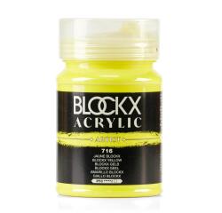 Feine Acrylfarbe 500ml, Acrylic Artist - Blockx Gelb