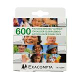 Etuis de 600 autocollants double face - Blanc