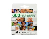 Etuis de 600 autocollants double face - Blanc