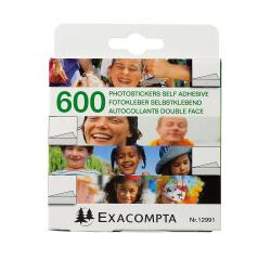Estuche Exacompta de 600 autoadhesivos doble cara