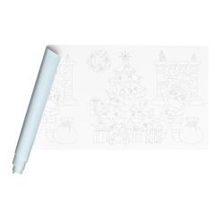 Fresco rol bedrukt 120g10x0,5m, Kerst