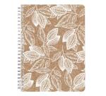 Cocoa motif, Carnet reliure intégrale A5 - 14,8 x 21 cm, 148 pages, Ligné, ass. - Cacao