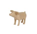 Braunes Pappmaché, Ferkel 28cm - Kraft