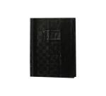 Protège-cahiers grain madras avec rabats marque-pages PVC 22/100ème 17x22 cm