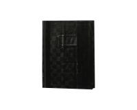 Protège-cahiers grain madras avec rabats marque-pages PVC 22/100ème 17x22 cm