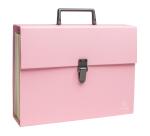 Exacompta Autentik Expanding File with Handle, 18 Compartments, Recycled - Assorted colours