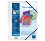 Kreacover Elasticated 3 Flap Folder with front pocket