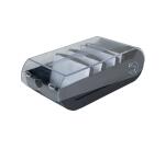Card index and Flash Cards box A7 Office black/clear