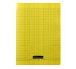 Cahier piqué 8000 POLYPRO A4 48 pages grands carreaux 90 g - Jaune