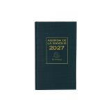 Agenda de bureau Banquier large Euro et cents 17,5 x 28 cm Journalier 2027 - Noir