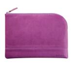 Rhodiarama pochette zippée en simili cuir - taille M (16x22 cm) - Violet