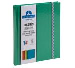 Iderama Notebook 220x170, 192 lined pages - green