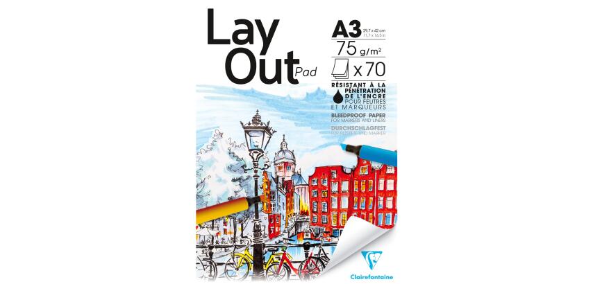 Layout bloc collé 70F A3 70g