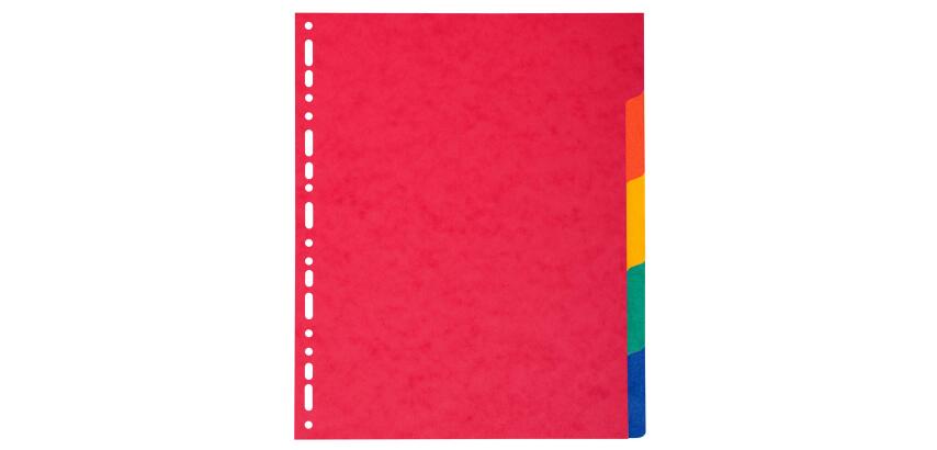 Divider Pressbd Lwght A4+ 5P - Assorted colours