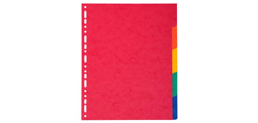Divider Pressbd Lwght A4+ 5P - Assorted colours