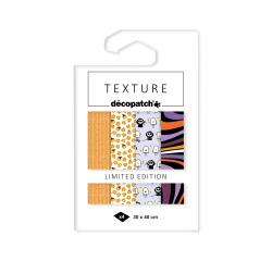 Assortiment 4 vellen Texture papier Halloween