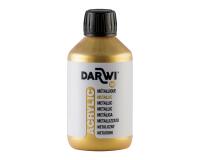 Darwi Flacon de 250 ml de Peinture Acrylique Universelle Métallique - Or