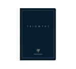 Triumph PLATINUM sewn spine notebook textile A4 96 pages plain ivory paper 90 gsm - Blue