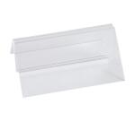 Porte-carte clip L100mm - Cristal