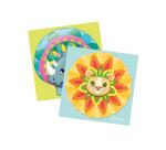 Boîte créative, Mandala animaux à gratter - Multicolore