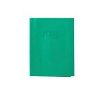 Protège-cahiers grain madras avec rabats marque-pages PVC 22/100ème 17x22 cm