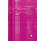 Agenda de bord enseignant 6 colonnes modèle allégé (19 semaines) piqué A4 72 pages Couleur aléatoire - Assortis