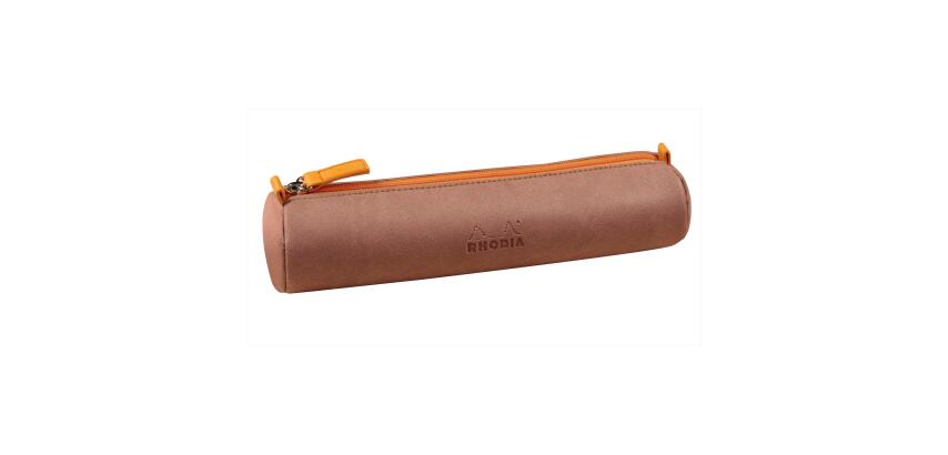 Trousse Rhodiarama plumier simili cuir 21,5 x 5 cm