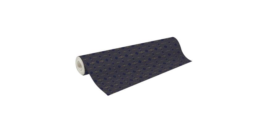 Excellia 80g, rl 50x0,70m Géo or et bleu - Bleu